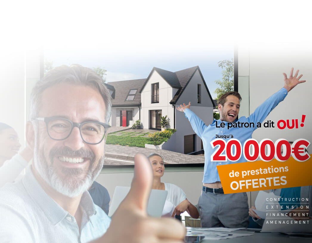 Jusqu'à 20 000€ de prestations offertes !